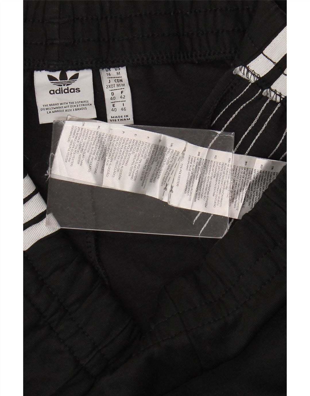 Adidas Pantalones de chándal para mujer UK 44 Mediano Negro Poliéster