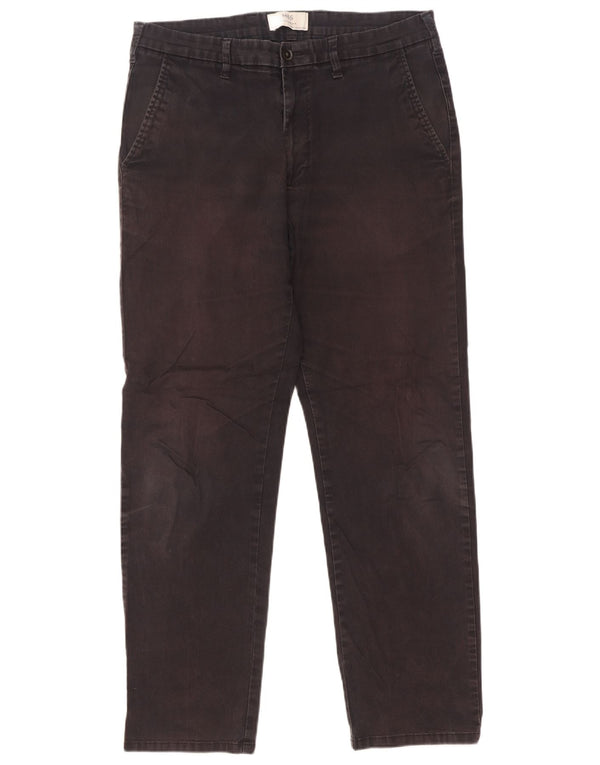 Marks & Spencer Pantalones chinos rectos de corte regular para hombre W34 L31 Negro