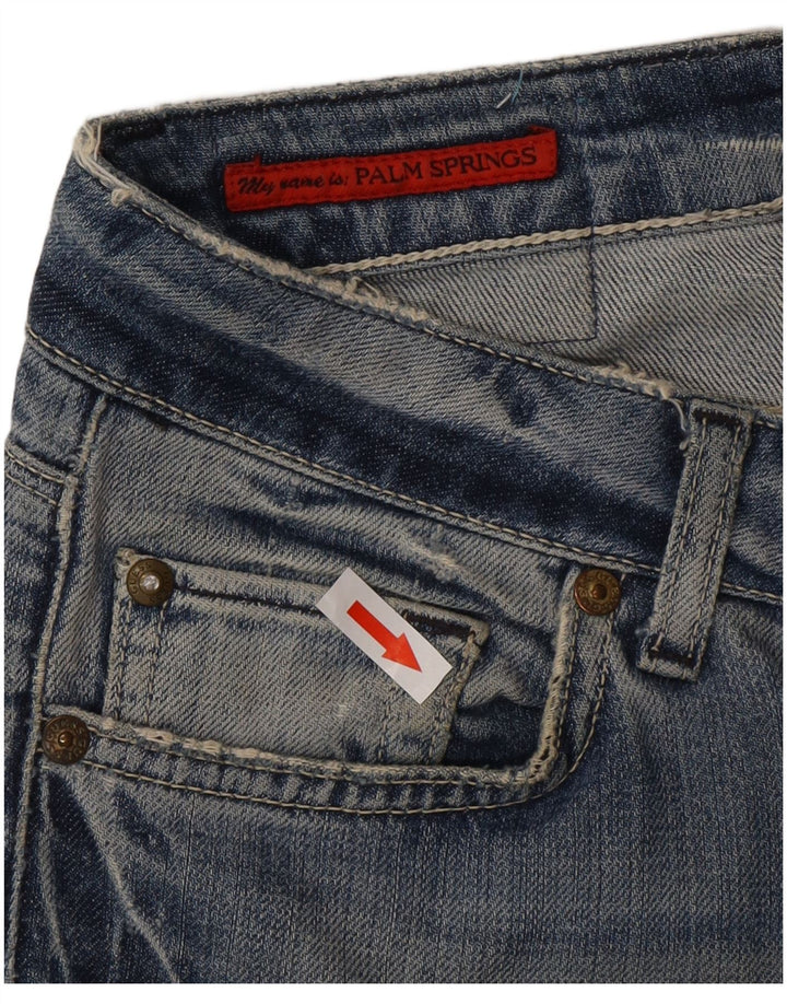Vaqueros Guess Mujer Rectos W32 L27 Azul Algodón