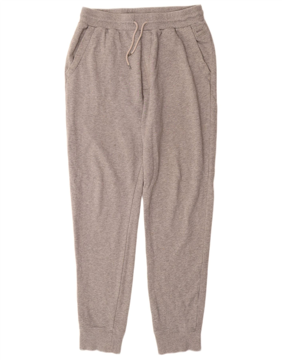 Pantalones de chándal HUGO BOSS Hombre Joggers Gris Medio Algodón