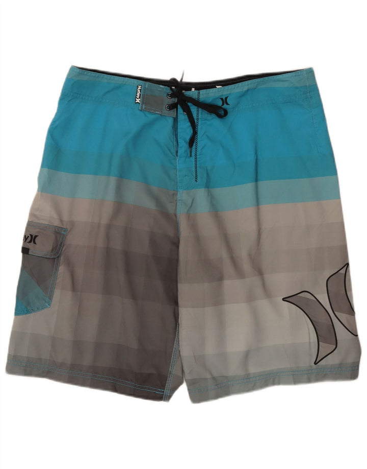 Hurley Bañador con gráfico para hombre, tamaño grande, multicolor, color block