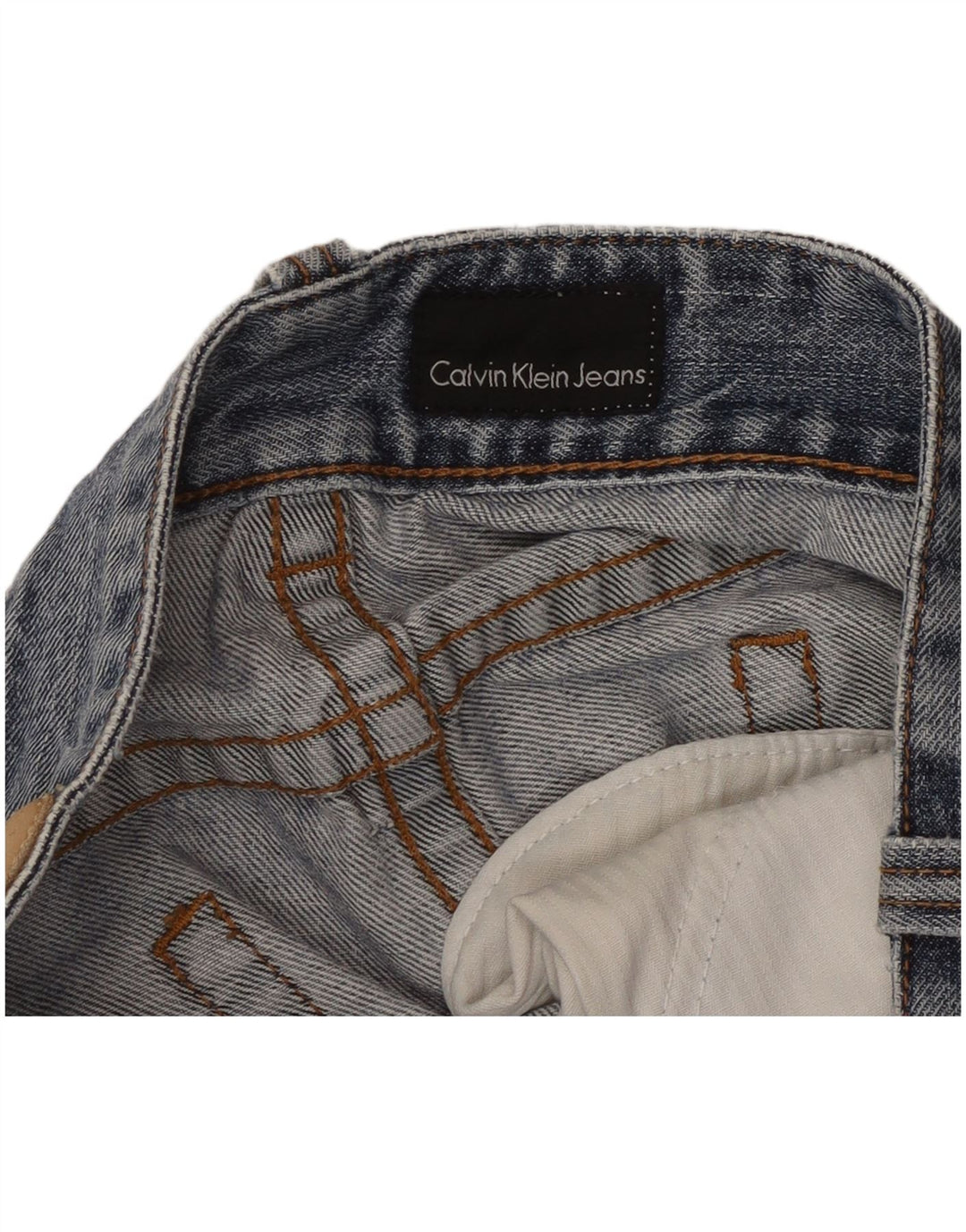 Vaqueros Rectos Calvin Klein Mujer W32 L31 Azul