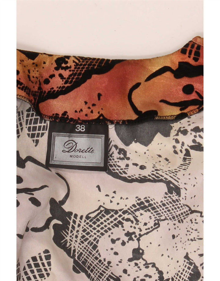 Dorette Blusa de manga 3/4 para mujer Top EU 38 Medio Naranja Floral