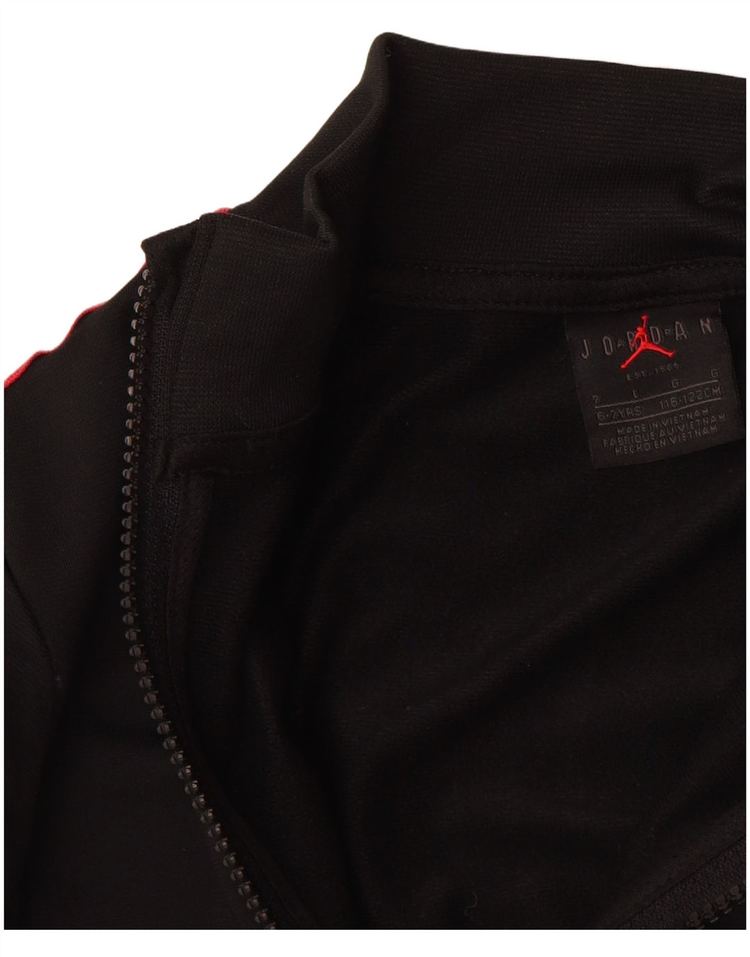 JORDAN Chaqueta de chándal con gráfico para niños 6-7 años Negro