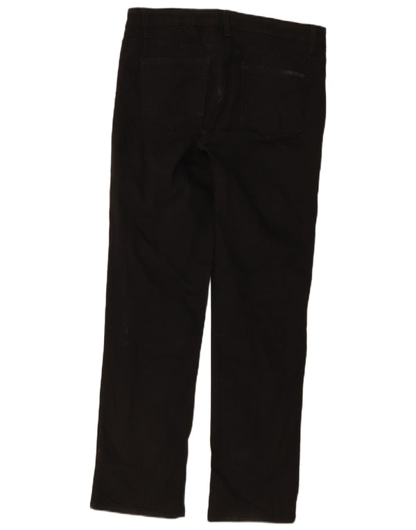Calvin Klein Jeans Rectos para Mujer US 10 Grande W30 L32 Algodón Negro