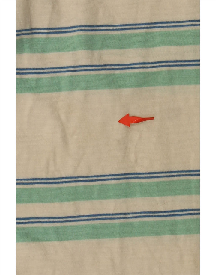 FARAH Camiseta para Hombre Top Medium Blanco Roto De Algodón A Rayas