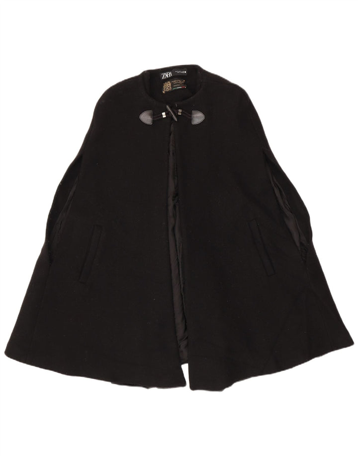 Zara Mujer Capa Capa Reino Unido 42 Mediano Negro