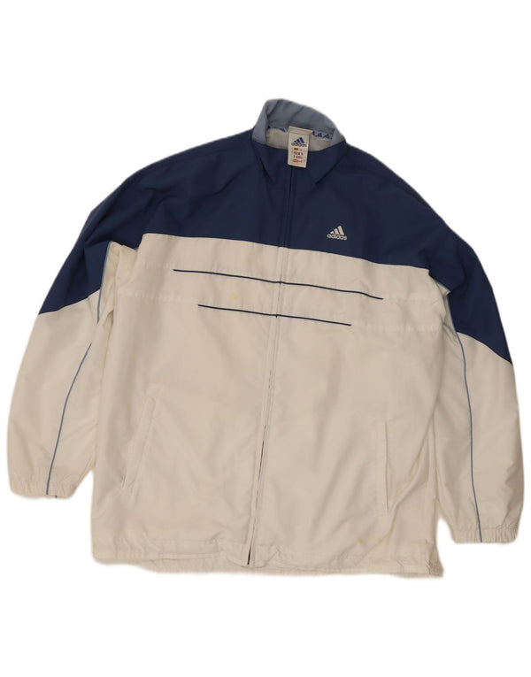 Adidas - Chaqueta de chándal extragrande para mujer, talla 40, talla grande, color blanco