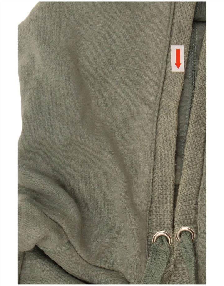 HURLEY Jersey con capucha gráfica para mujer Reino Unido 14 Algodón verde medio