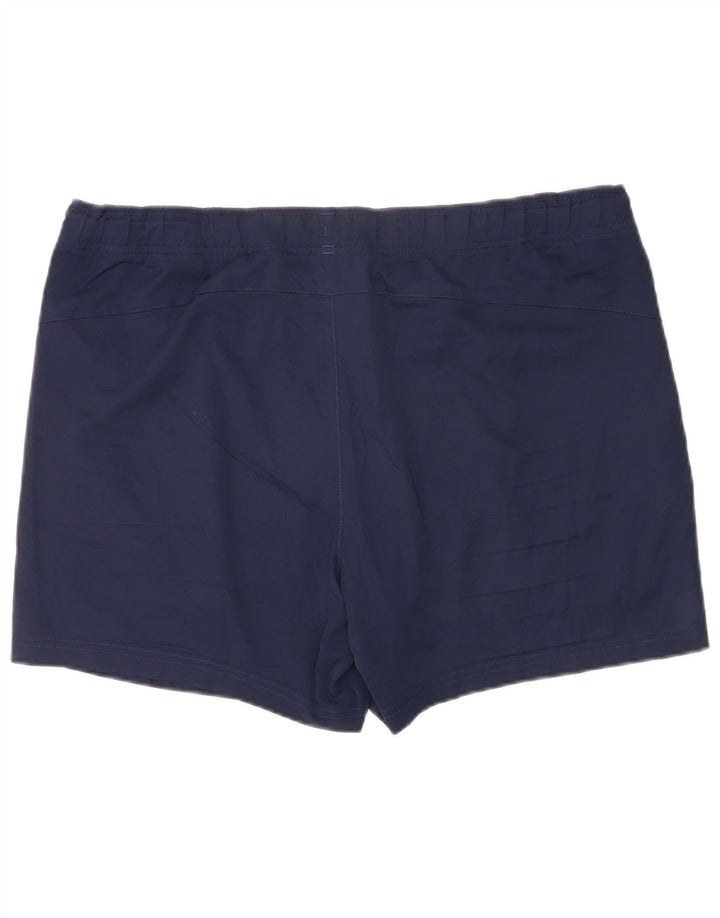 Puma - Pantalones cortos deportivos para hombre, talla grande, azul marino