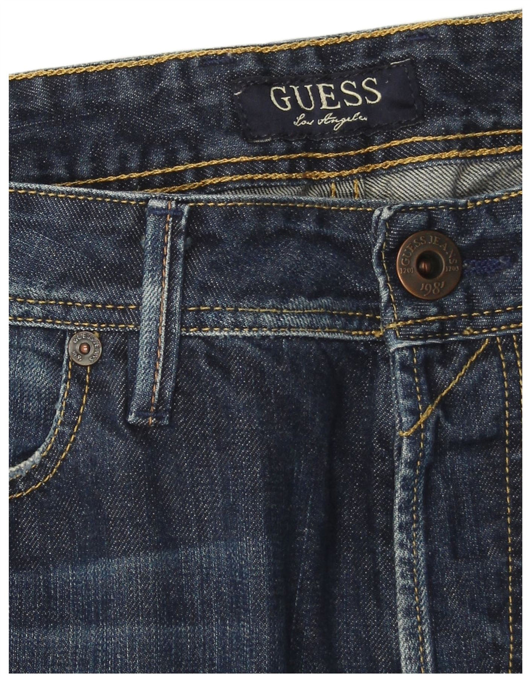 Guess Vaqueros Rectos Rebel Regulares Para Hombre W34 L34 Azul