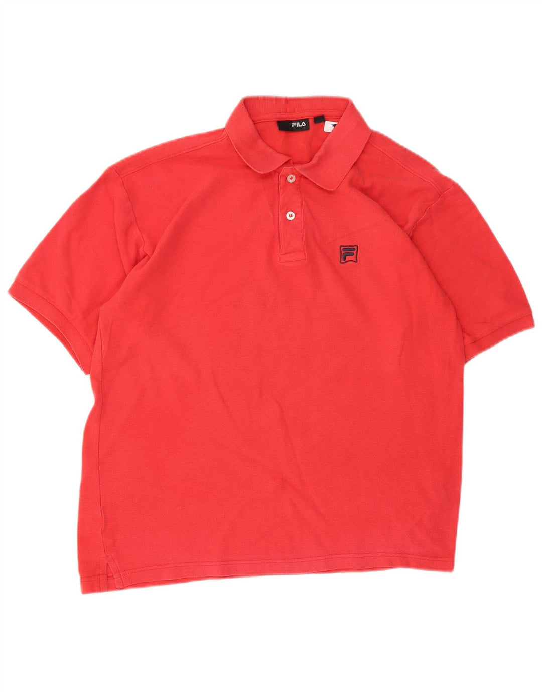 Fila Polo Hombre Pequeño Algodón Rojo