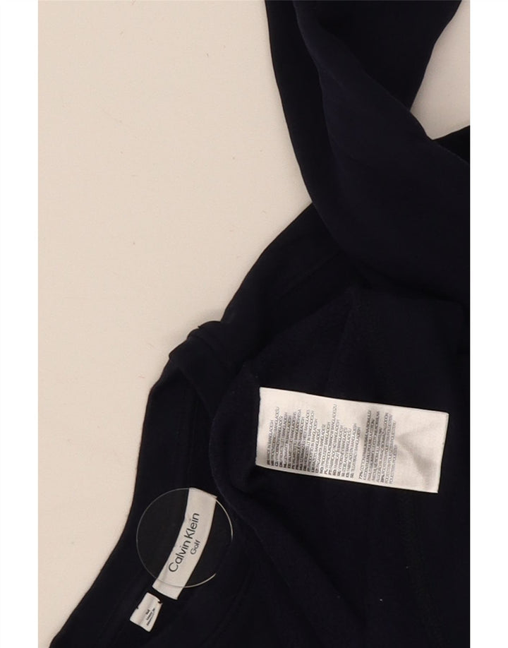 Calvin Klein Sudadera de golf para hombre Jumper Medium Azul marino Algodón