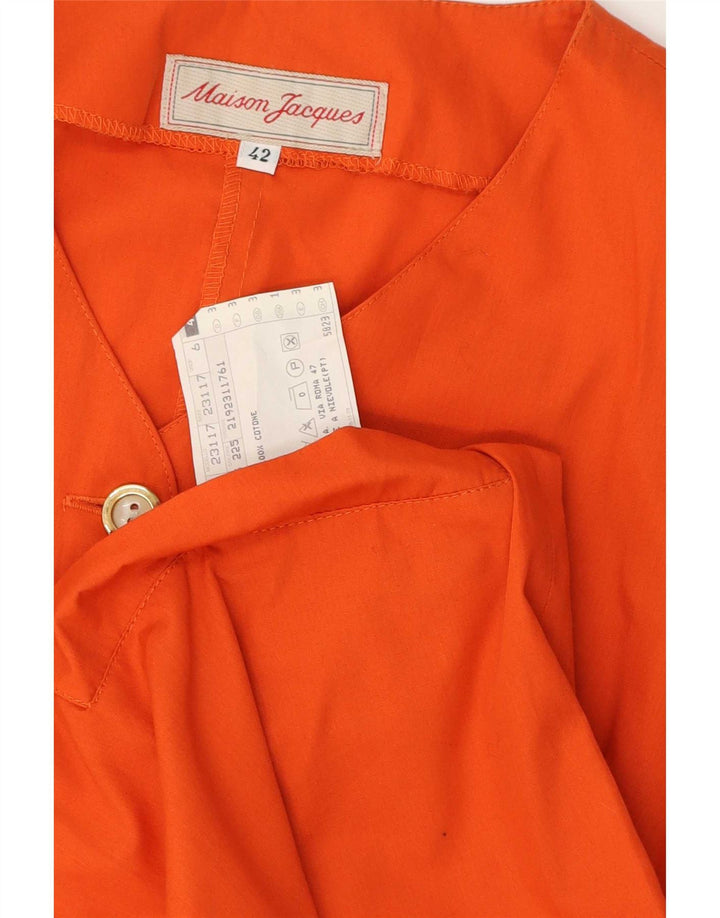 Vestido camisero para mujer Maison Jacques IT 42 Algodón naranja medio