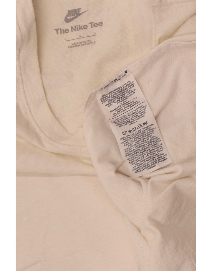 Nike - Camiseta para hombre, talla grande, algodón blanco