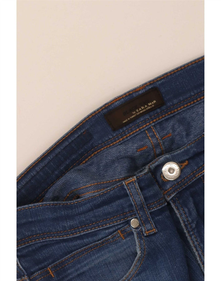 Zara Vaqueros Slim para Hombre EU 40 Medium W31 L31 Azul