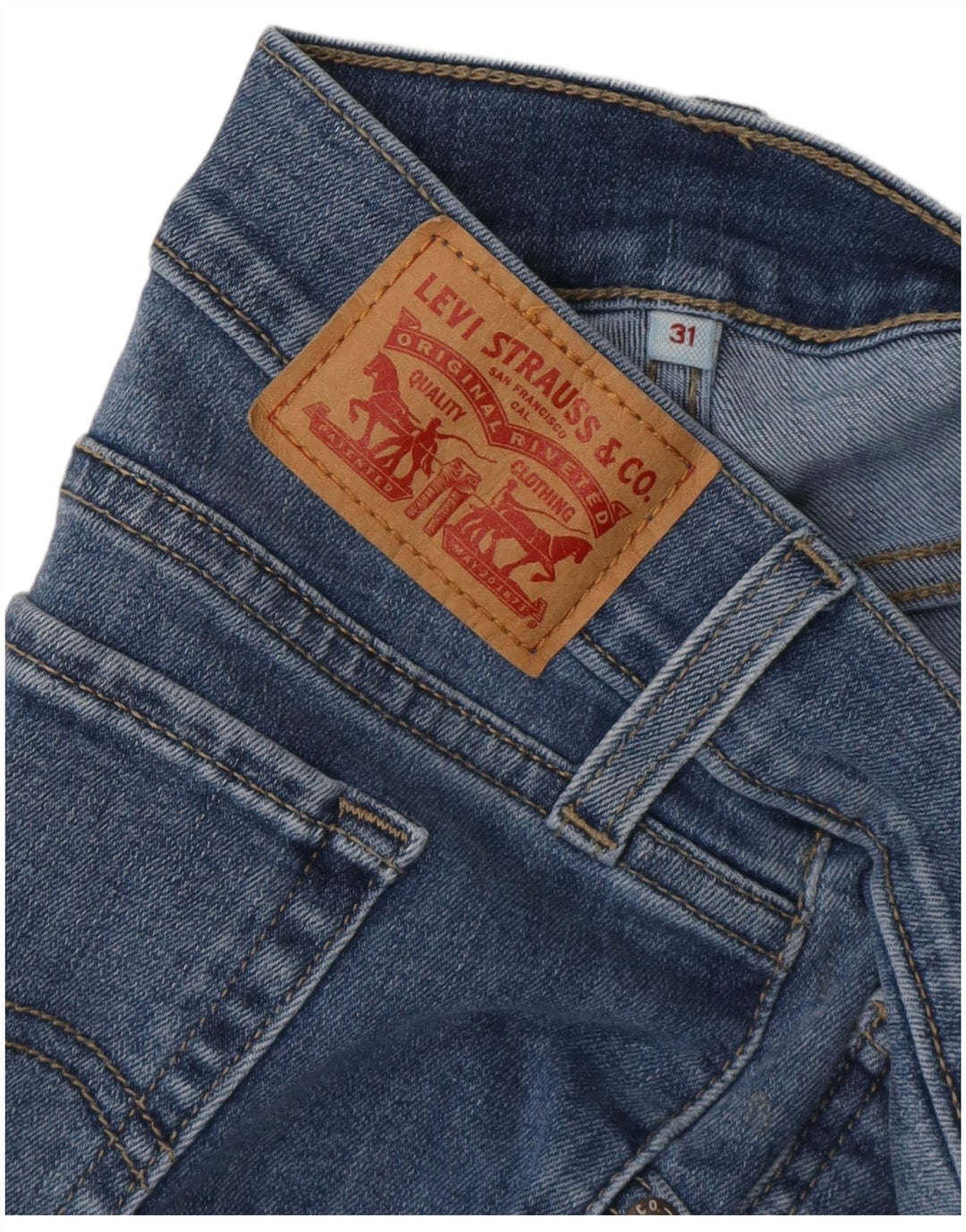 LEVI'S Vaqueros Capri Mujer W31 L21 Azul
