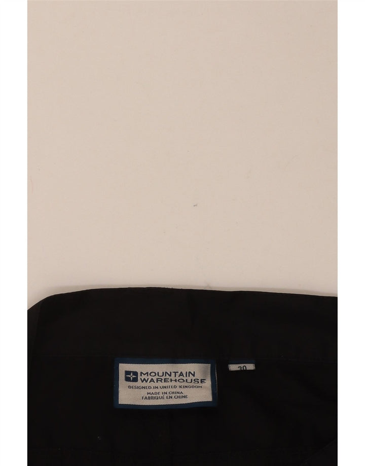 Pantalones cortos cargo para hombre Mountain Warehouse W30 Poliéster negro mediano