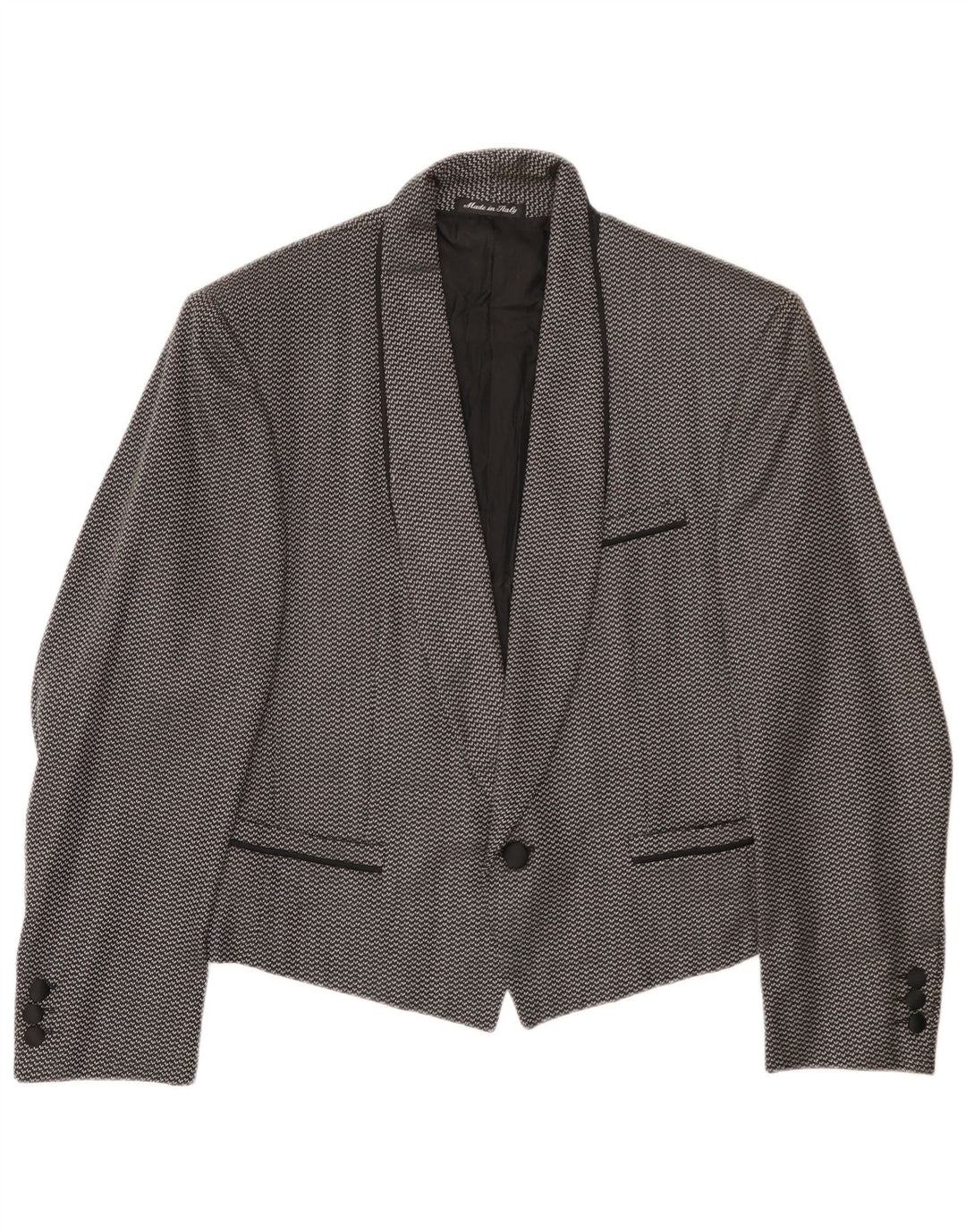 Pal Zileri Chaqueta tipo blazer con 1 botón para hombre IT 44 XS Lana manchada negra