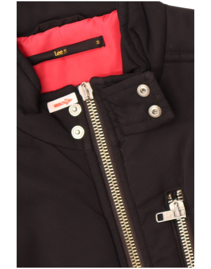 Lee Chaqueta Bomber para Hombre UK 38 Mediana Negra