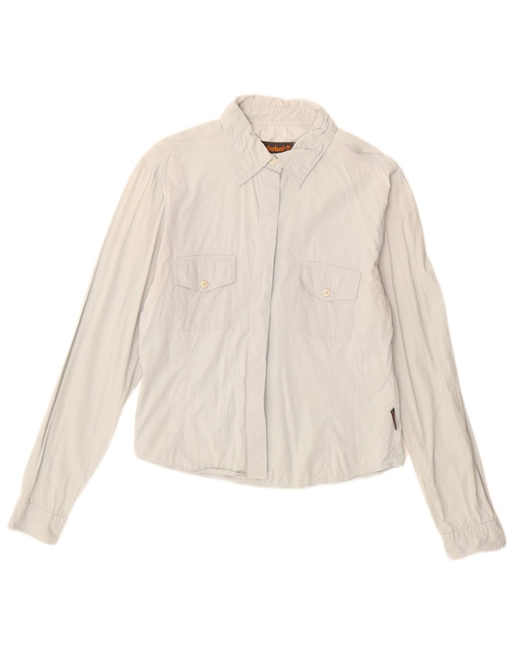 Camisa Timberland para mujer Reino Unido 12 Algodón azul medio