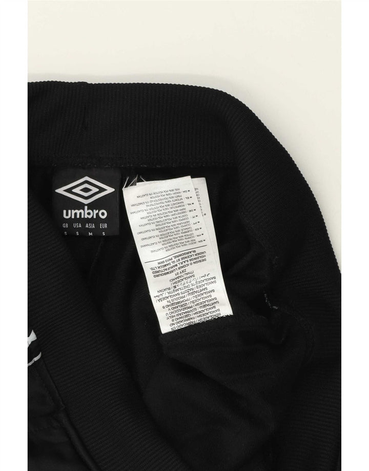 Umbro Hombre Pantalones De Chándal Gráfico Joggers Small Poliéster Negro