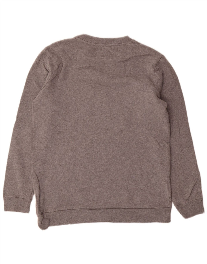 CALVIN KLEIN JEANS Sudadera estampada para hombre Jumper Small Gris Algodón