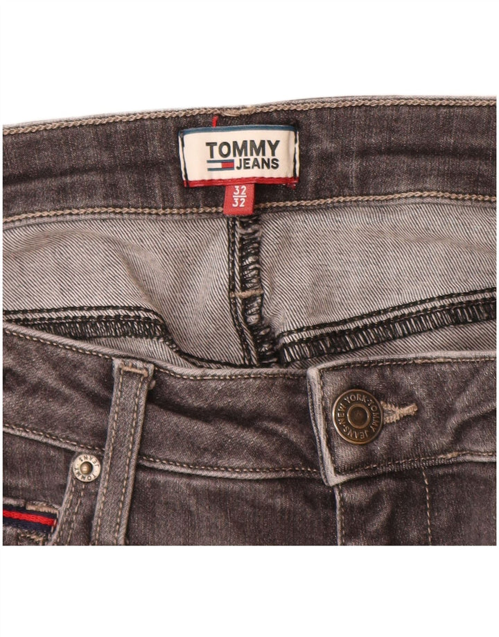 TOMMY HILFIGER Vaqueros pitillo para mujer W32 L30 Algodón gris