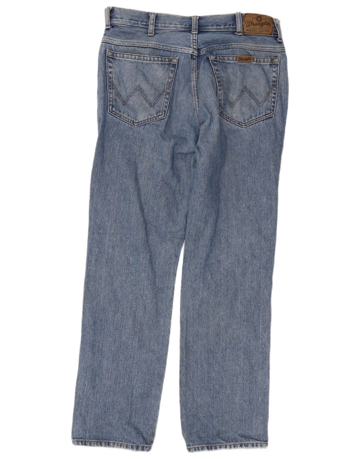Wrangler Vaqueros rectos de corte regular para hombre W34 L32 Algodón azul