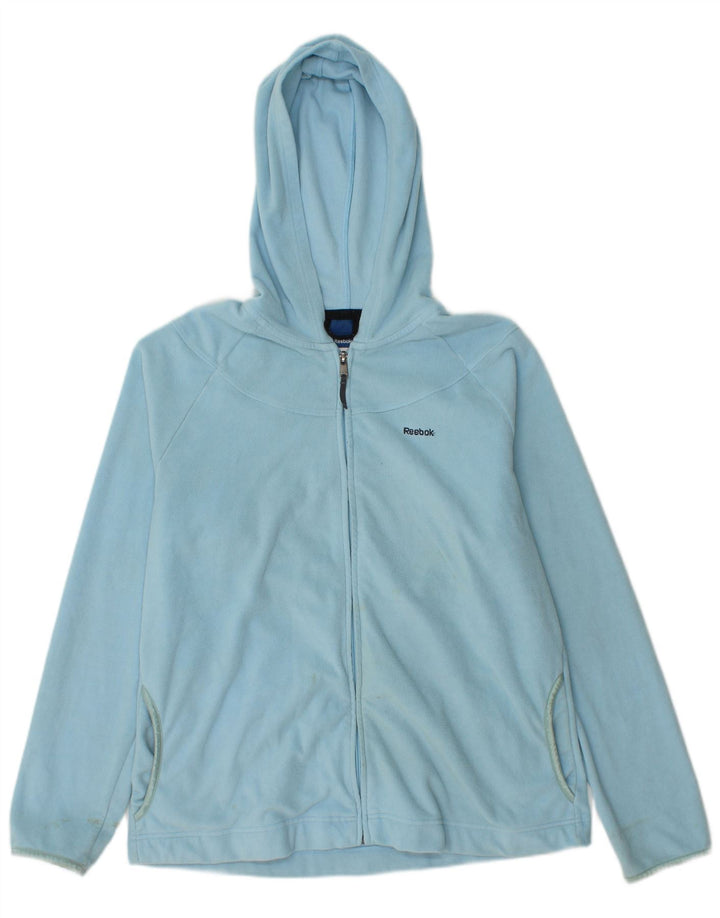 Reebok Chaqueta Polar con Capucha para Mujer UK 40 XL Poliéster Azul