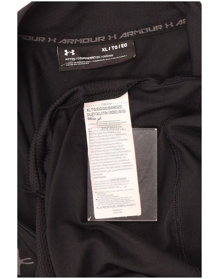 Under Armour Chaqueta de chándal ajustada para hombre XL Poliéster negro
