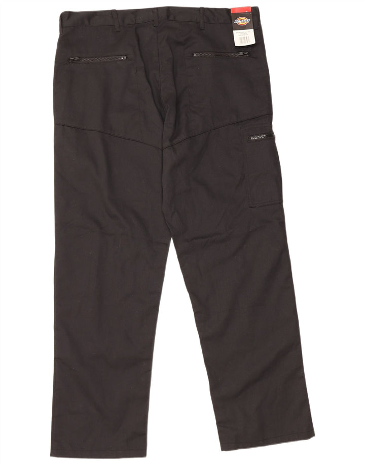 DICKIES Pantalón cargo recto para hombre W38 L30 Poliéster negro
