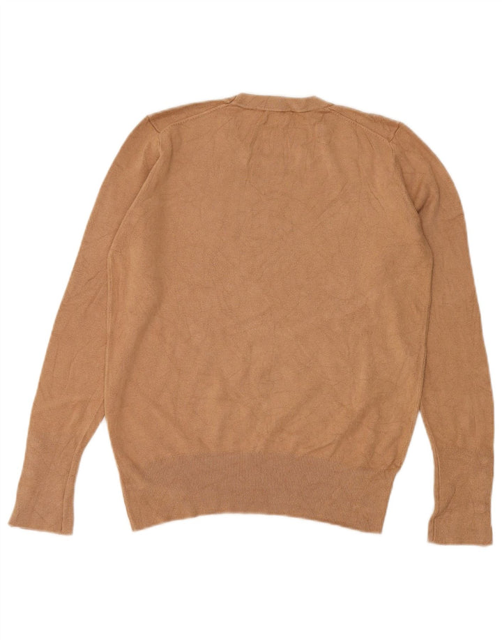 Zara - Jersey de cuello redondo para mujer, talla 40, color marrón medio