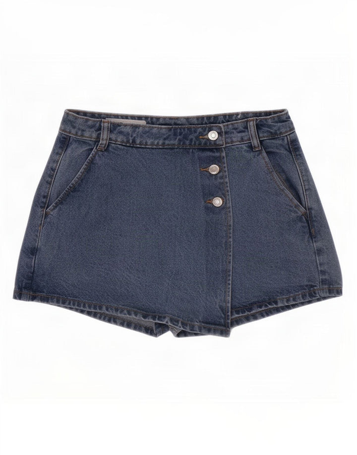 Zara Mujer Shorts Vaqueros Small W26 Algodón Azul