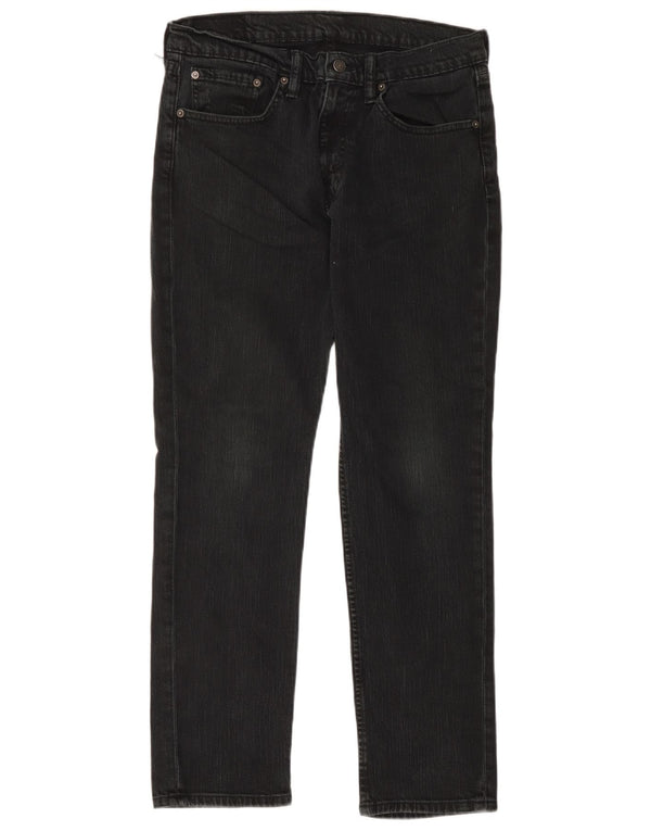 Vaqueros rectos Levi's para hombre W34 L30 Algodón negro