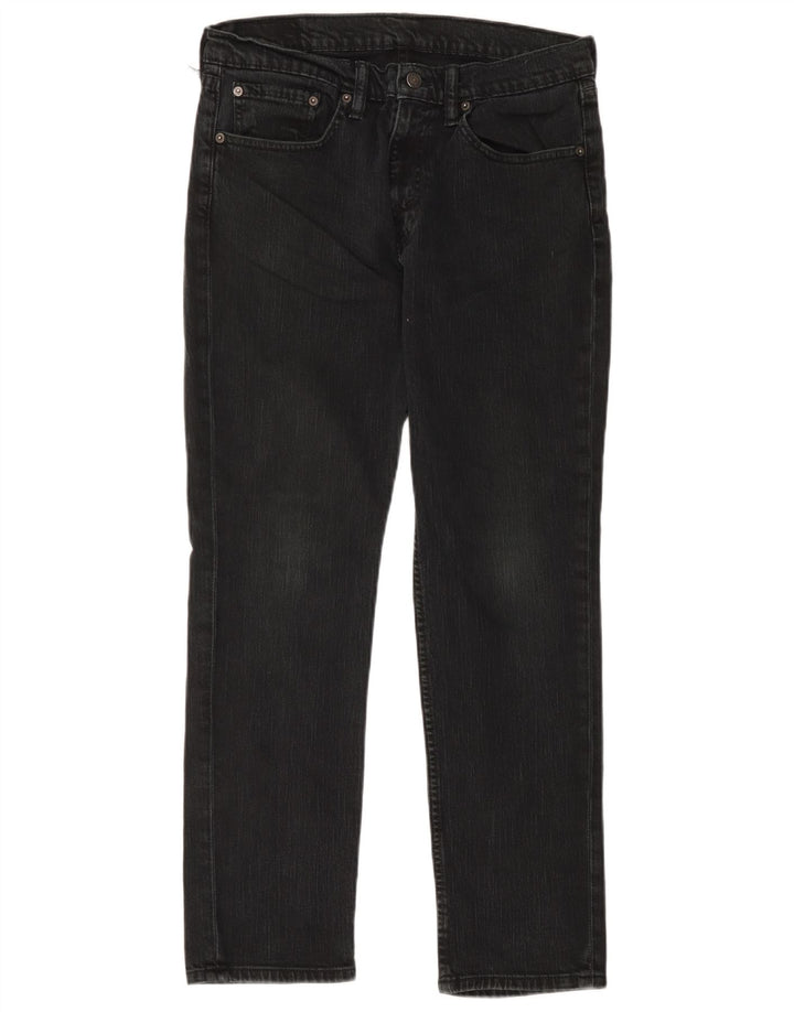 Vaqueros rectos Levi's para hombre W34 L30 Algodón negro