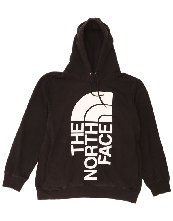 The North Face Jersey con capucha gráfica para hombre, talla grande, algodón negro