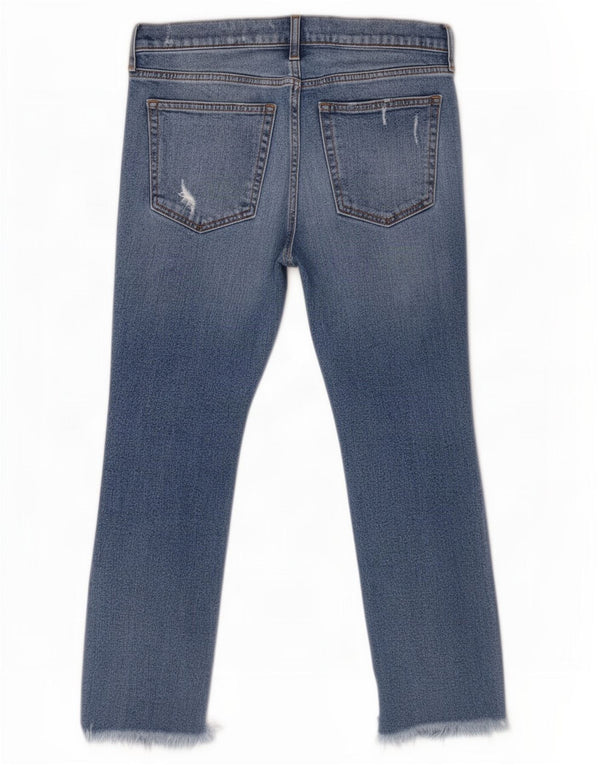 Vaqueros recortados desgastados para mujer Gap W28 L24 Algodón azul