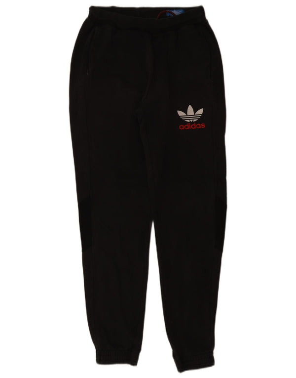 Adidas Hombre Pantalones De Chándal Joggers Pequeño Algodón Negro