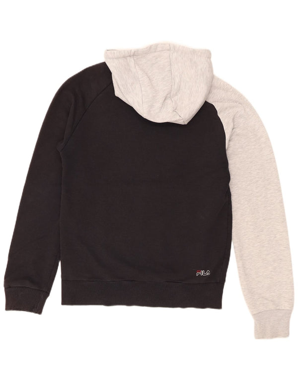 Fila Jersey con capucha y corte regular gráfico para hombre XS Algodón color block negro