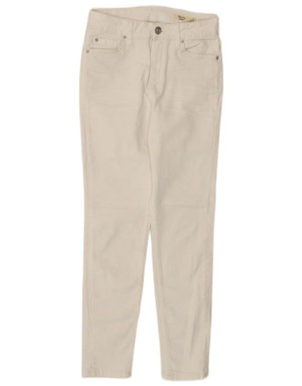 Marks & Spencer Jeans ajustados The Ivy para mujer UK 8 Small W26 L26 Algodón blanco