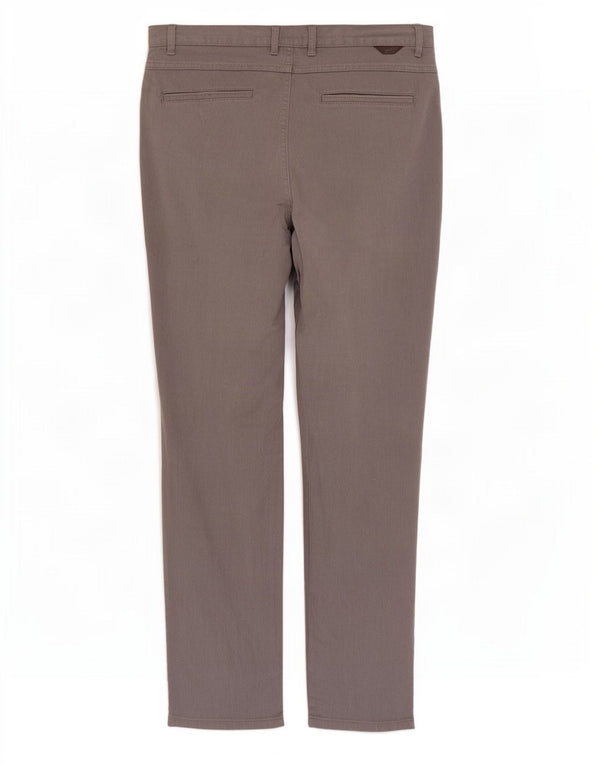 Zara Mens Slim Fit Chino Pantalones EU 42 Large W32 L31 Gris