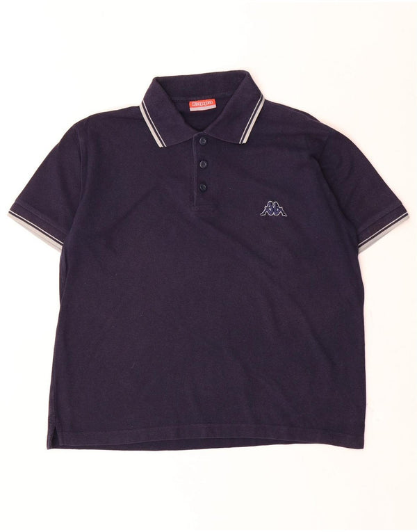 Polo Kappa Hombre Azul Marino Medio