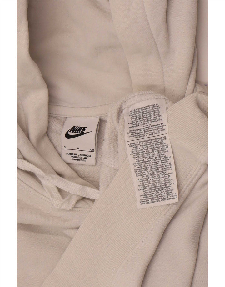 Nike - Sudadera con capucha para hombre, talla pequeña, algodón blanco