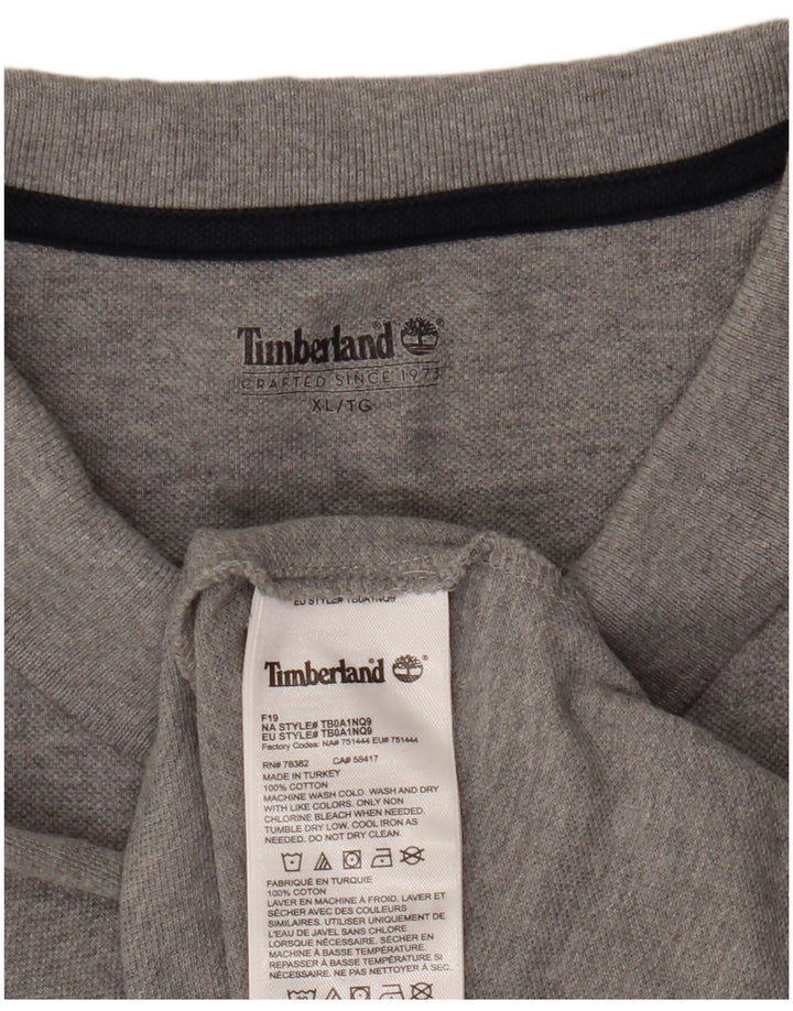 Timberland Polo Hombre XL Algodón Gris