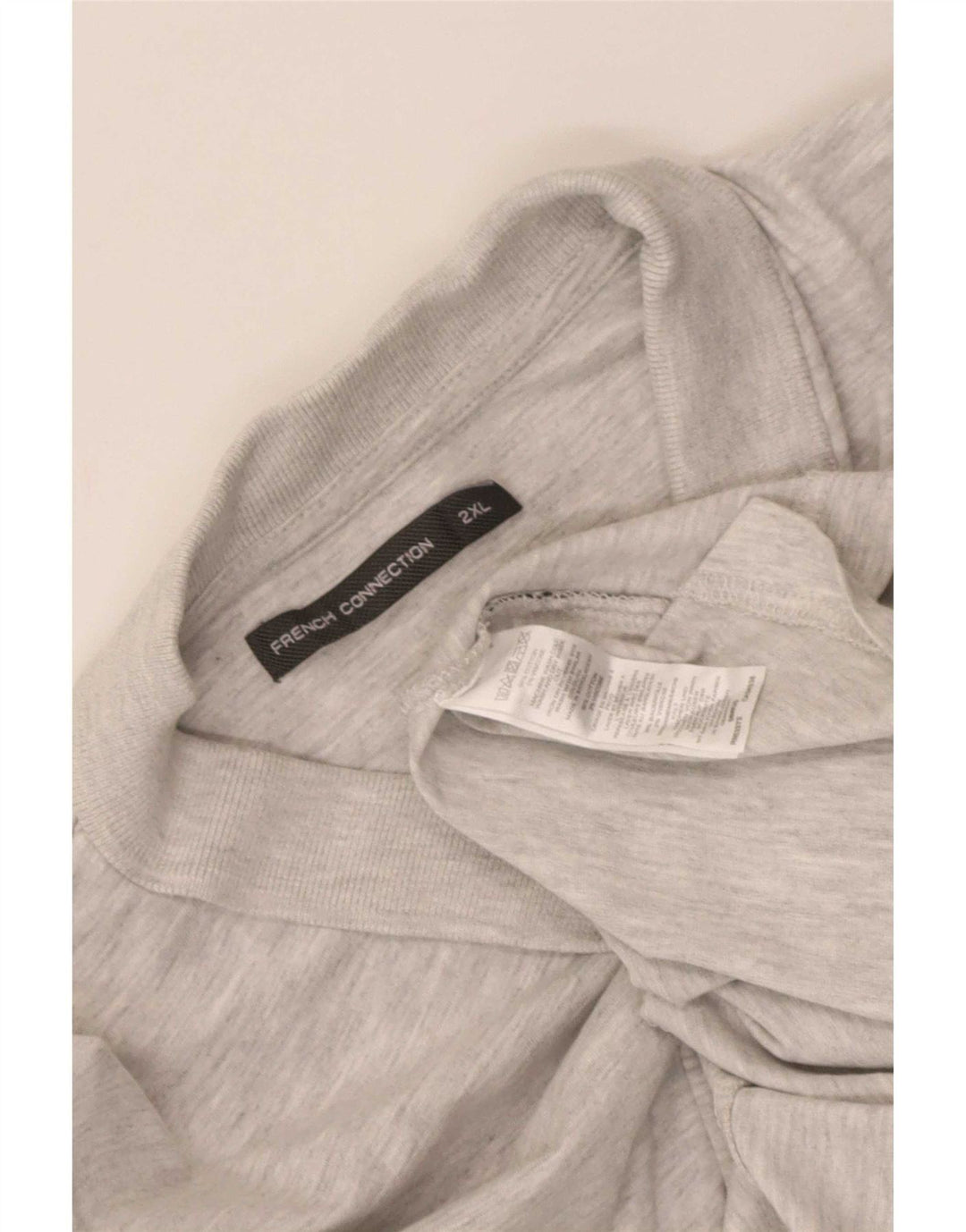 French Connection Polo para hombre 2XL Algodón gris