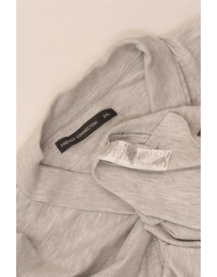 French Connection Polo para hombre 2XL Algodón gris