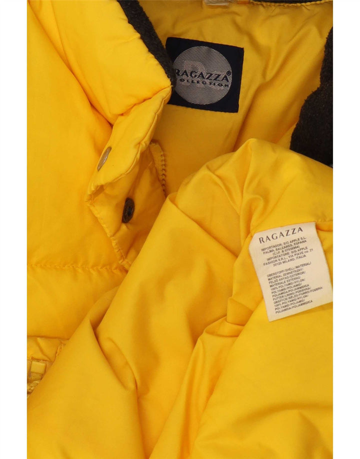 Ragazza Chaqueta acolchada para mujer UK 44 Large Poliamida amarilla
