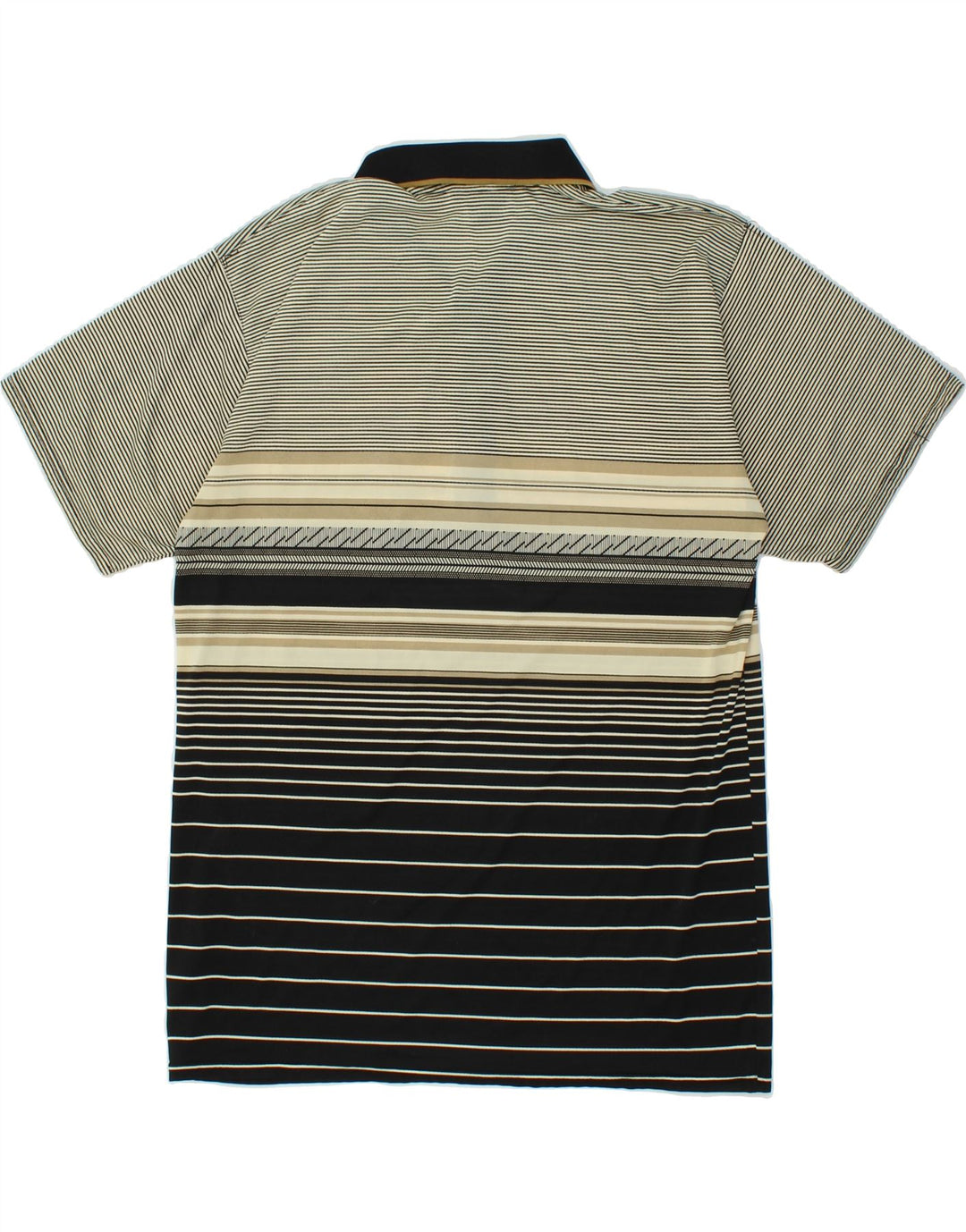 Polo VINTAGE para hombre Poliéster a rayas gris medio