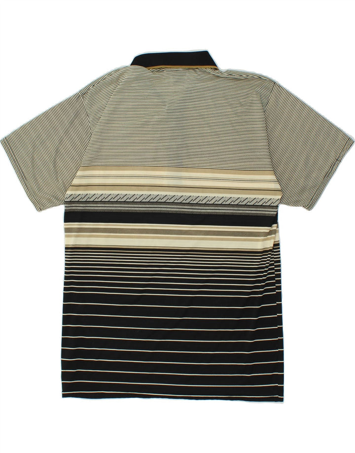 Polo VINTAGE para hombre Poliéster a rayas gris medio